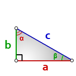 Формулы для прямоугольного треугольника