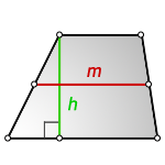 Формула средней линии трапеции через площадь и высоту