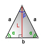 Длина биссектрисы равнобедренного треугольника