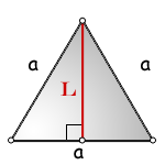 Найти медиану биссектрису высоту равностороннего треугольника