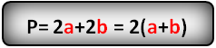 Формула периметра прямоугольника