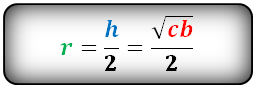 Формула радиуса вписанной окружности равнобочной трапеции