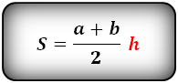 Формула площади равнобедренной трапеции через основания и высоту