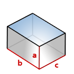 Найти площадь поверхности прямоугольного параллелепипеда